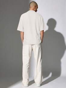 SUMWON Premium linnenlook skater fit broek met trekkoord in de taille, relaxte resortkleding, casual, zomer, lente, lichtgewicht, ademend, vakantie, strandbroeken