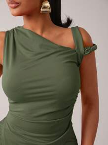 SHEIN SXY 女士日常两件套服装 - 綠色 - 查看 6