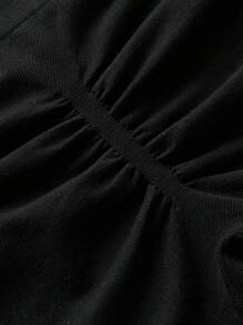 SHEIN BASICS Pantaloncini sportivi casual a maglia senza cuciture di colore unito