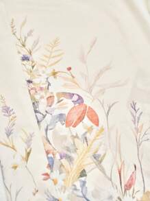 Écloséra Printed Straight-Leg Women Pants, Fashionable For Summer Fall Cloth For Women - Apricot - View 7