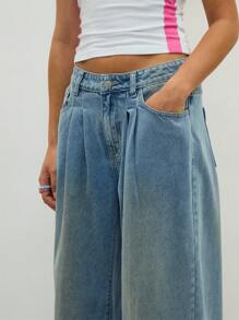 COUREZ Unisex Super Low Rise Oversized Jeans In Dirty Wash /Winter Clothes For Women Low Rise Jeans Y2K Cotton Cotton Sexy