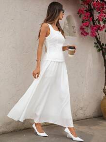 SHEIN LUNE Women Two Pieces Outfits For Daily Wear - Multicolor - View 3