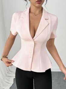 Firerie Camicia elegante e romantica da donna, uno stile sexy e alla moda adatto per feste, vacanze al mare, rientro a scuola, appuntamenti romantici, stagione di matrimoni, compleanni, Pasqua, primavera/estate.