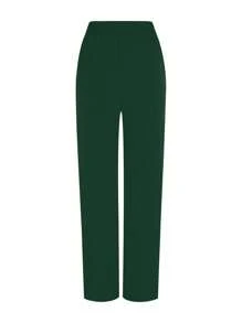 TaskEZ V-Neck Trim Short Sleeve Pocket Top And Pants Scrub Uniform Set - Dark Green - View 3