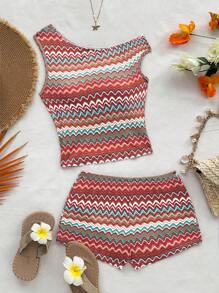 Soleia Women Two Pieces Outfits For Daily Wear Island Vacation Outfits - Multicolor - View 1