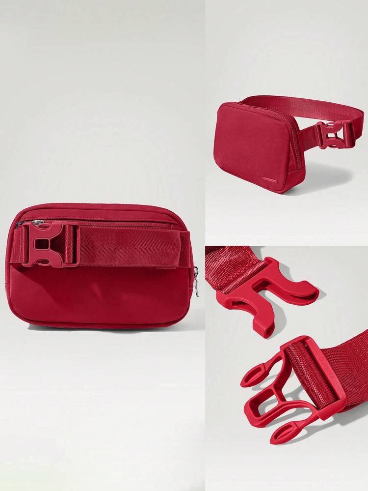 1 L Sac banane partout avec fermeture éclair, sacs à bandoulière étanches avec sangle réglable