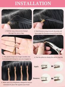 50 Strands Micro Loop Hair Extensions Real Human Hair P18/22#Balayage Caramel Blonde To Bleach Blonde Microbead Hair Extensions Utral Smooth And Super Soft SilkyStraight Micro Loop Healthy  Human Hair Extensions For Woman - S18A/613A - View 5