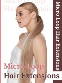 50 Strands Micro Loop Hair Extensions Real Human Hair P18/22#Balayage Caramel Blonde To Bleach Blonde Microbead Hair Extensions Utral Smooth And Super Soft SilkyStraight Micro Loop Healthy  Human Hair Extensions For Woman - S18A/613A - View 9