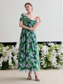 MOTF Soiréza FLORAL PRINT TWIST COCKTAIL DRESS - Multicolor - View 6