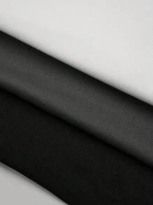 SHEIN LUNE 大码V领休闲运动背心3件套 - 彩色 - 查看 4