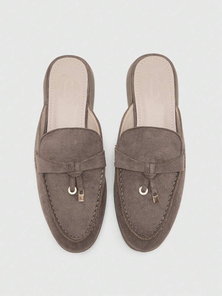 CUCCOO BIZCHIC Women's Casual Khaki All-Match Versatile Flat Loafers For Christmas Spring Shoes