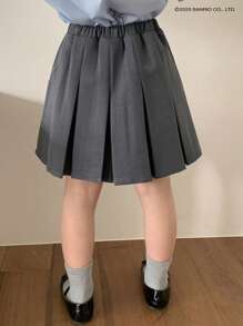 HELLO KITTY | DAZY Young Girl 春夏编织联名印花百褶裙 - 深灰色 - 查看 4