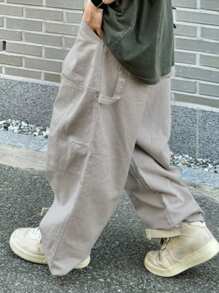 DAZY Khaki Color Plain Men's Pants, Spring/Summer - Khaki - View 6