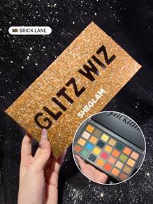 SHEGLAM Glitz Wiz Palette-Brick Lane 28 色金屬霧面眼影盤中性暖色調不油膩不暈染專業眼影眼妝化妝品派對眼影 品牌 美容 化妝 化妝品 適合女性與女孩 完美搭配冬季春季 Y2K 時尚 流行 生日禮物 假期 派對準備就緒 最佳顏色 - Brick Lane - 查看 1