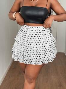 Maweii Plus Size Women Casual Summer Vacation Simple Non-Stretch Semi-Sheer Mini Beach Skirt