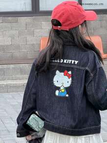 HELLO KITTY | DAZY 春秋季节女孩牛仔夹克