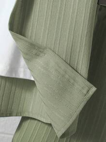 Set van 2 casual effen shirts en shorts voor tienerjongens, zomer
