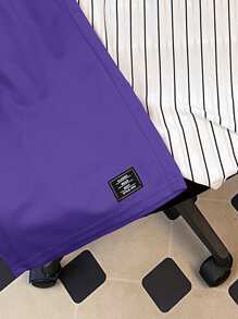 SHEIN Conjunto de 2 piezas de camiseta de manga corta y pantalones cortos para adolescentes, un estilo universitario cómodo y de moda, versátil y bonito, suave y adecuado para uso diario, escuela, viajes, deportes, rayas, fiestas festivas