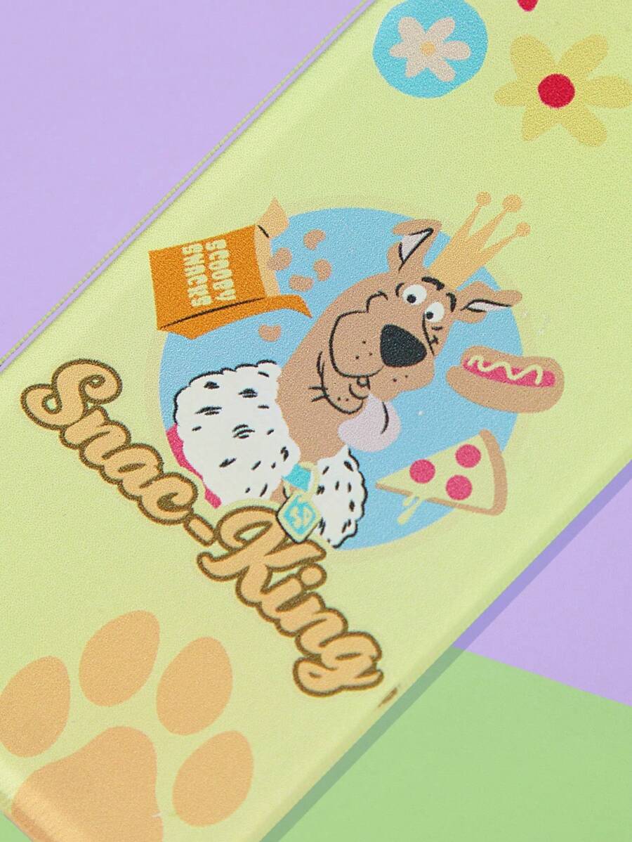 SCOOBY-DOO X SHEIN 1pc Cartoon Fast Food & Paw Print Acrylic Alloy Bow Keychain, Handbag Accessories - Yellow - View 1