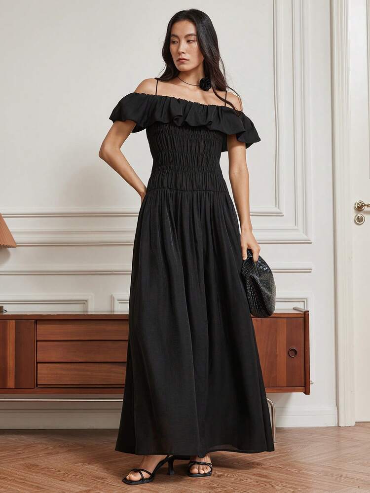 Women's Organza Wedding/Party Dress, Elegant Sleeveless Ruffle Patchwork Midi Dress, Summer,Casual Women Dresses