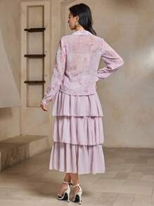 DAZY Conjunto de dos piezas para uso diario para mujer - Rosa - Ver 2