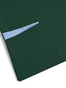 TaskEZ V-Neck Trim Short Sleeve Pocket Top And Pants Scrub Uniform Set - Dark Green - View 7