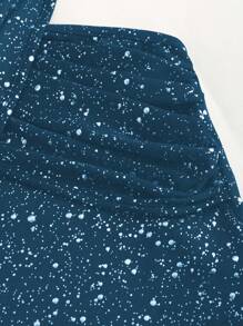 Sweetra Women's Crisscross Spaghetti Strap Backless Glitter Tank Top, Spring/Summer - Royal Blue - View 5