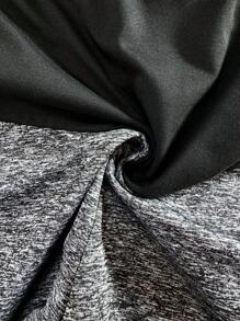 SHEIN Adjustable Contrasting Color Maternity Belly Support Shorts, Summer  Maternity Shorts  Dark Grey With Black Stitching And Pockets