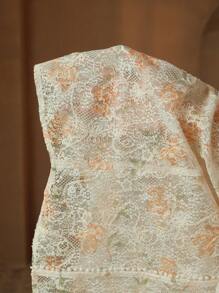 Anewsta 高品质女士时尚不对称珍珠铆钉领镂空性感衬衫外套，春夏 - 米色 - 查看 8