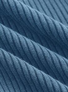 Solflare Top tubo casual sin tirantes con estampado para mujer talla grande, primavera/verano - Azul - Ver 7