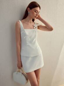 MOTF STUDIO WOMEN TWO PIECES OUTFITS FOR DAILY WEAR - White - View 5