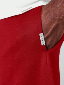 SUMWON Premium Athletic Jogger Sweatpants Comfortable Fleece Winter Workout Lounge Pants With Side Pockets Gym Training Exercise Running Sports Bottoms - Red - View 5