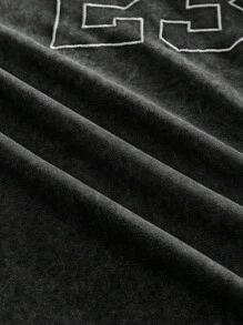 EASEVO Men's Casual Loose Fit Sleeveless Tank Top, Black With Embroidered Snowflake Design, Summer - Black - View 7