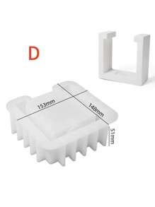 Arched Aromatherapy Wax Melting Furnace Cement Mold Square Hexagon Aroma Furnace Mold Essential Oil Candle Holder Plaster Molds - Multicolor - View 6