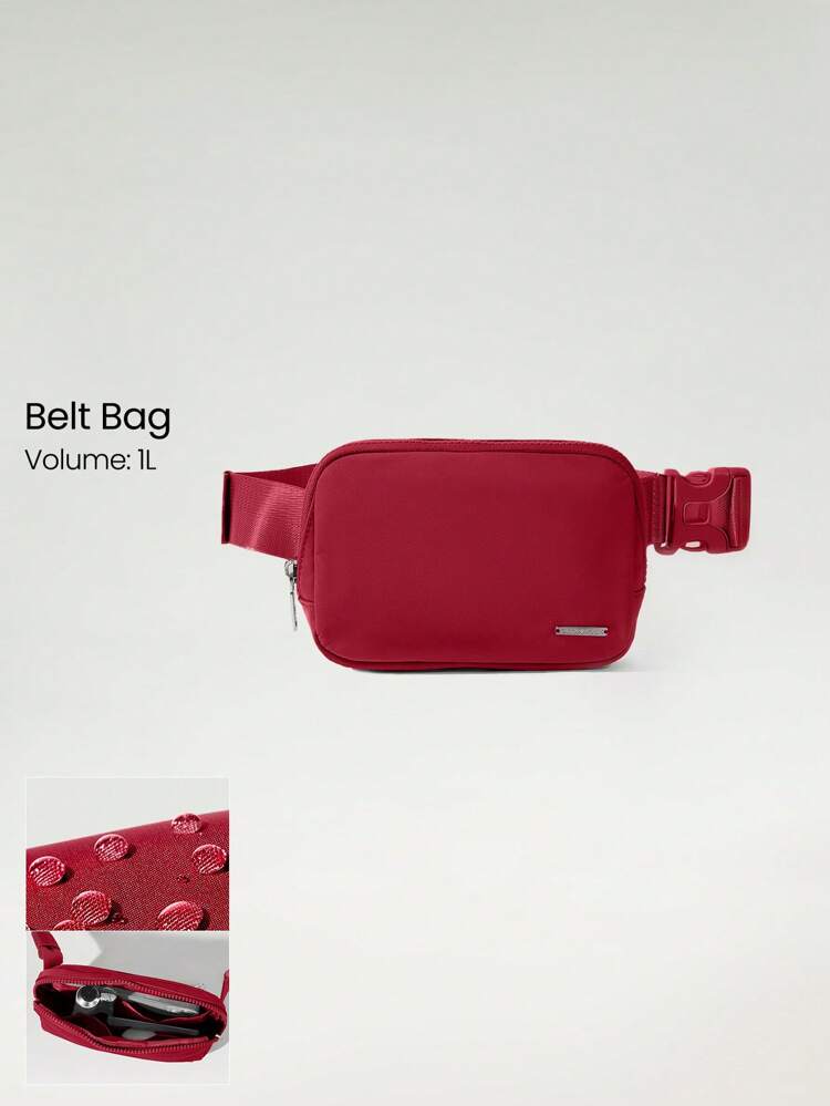 1 L Sac banane partout avec fermeture éclair, sacs à bandoulière étanches avec sangle réglable