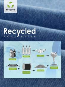 SHEIN ICON Casual Distressed Cut-Off Denim Jacket - Blue - View 8