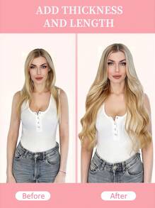 50 Strands Micro Loop Hair Extensions Real Human Hair P18/22#Balayage Caramel Blonde To Bleach Blonde Microbead Hair Extensions Utral Smooth And Super Soft SilkyStraight Micro Loop Healthy  Human Hair Extensions For Woman - S18A/613A - View 4