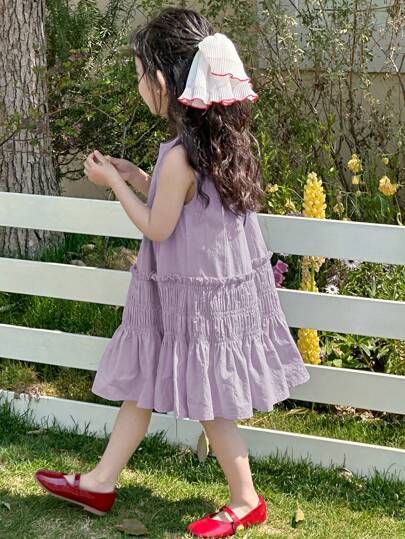 Dazy Kids 女童（幼儿）夏季圆领无袖梭织连衣裙