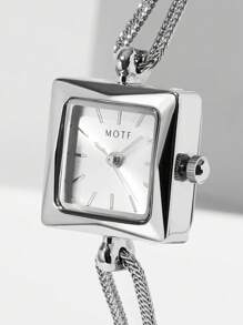 MOTF PREMIUM RELOJ DE PULSERA CUADRADO CUARZO - Plateado - Ver 4