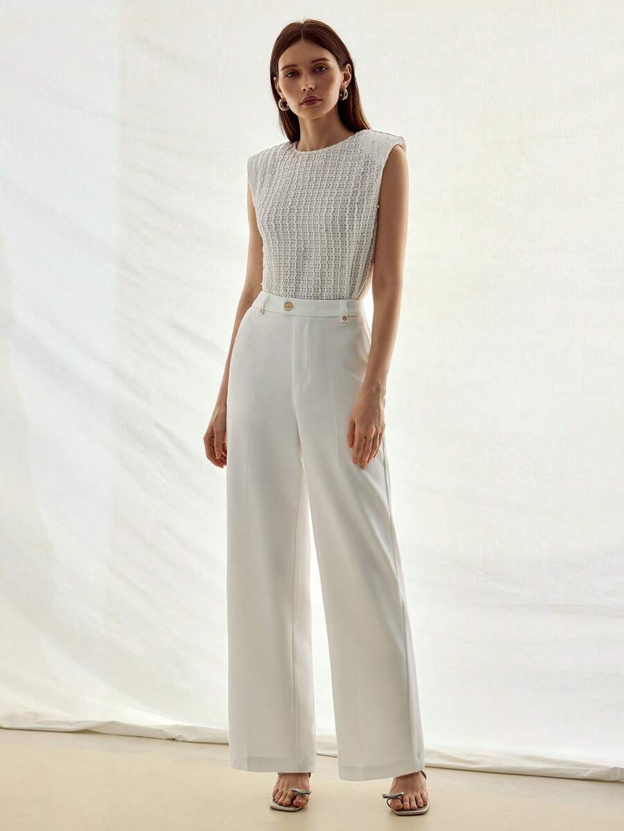 MOTF STUDIO Pantaloni per abito sartoriale con grinze pressate