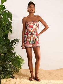 Travachic Woven Printed Strapless Jumpsuit For Women, Vacation Style, Woven Graphic Printed, Casual Summer Vacation Outfits Woman, Bohemia Beach Vacation Outfits, Boho Chic, Country Concert Outfit, Holiday Festival Outfits, Beach Outfits For Woman, Summer Outfits For Women, Graduation Outfit, Old Money Style Women, Mother's Day