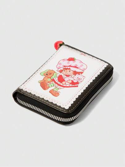 Porte-monnaie 3D mignon à motif de fraise adorable