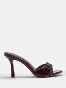 CUCCOO BIZCHIC Kvinnors mode mångsidiga sandaler med hög klack nyår semester - Brun - Visa 10