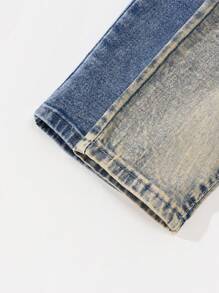 2pcs/Set Tween BoyCasual Urban All-Match Versatile Denim Long Pants - Multicolor - View 3