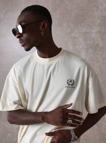 SUMWON Camiseta de corte recto de la colección internacional de Nueva York de Sumwon Studios, con el logotipo de Manhattan Downtown, estilo urbano y juvenil