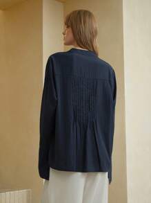 Arave Damen lässige V-Ausschnitt Schleife Vorne Bluse mit Strass verziert an den Ärmeln und Schlitz, elegant für Frühling/Sommer Pendeln