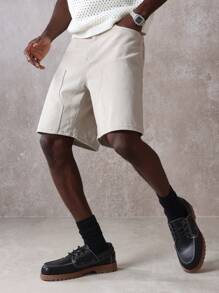 SUMWON Klassische Utility Bermuda Cargo Shorts mit weiter Passform, Sommer Outdoor Segeltuch Knielanges Mehrfachtaschen Baumwoll-Twill