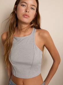 Nöista Niedliches Damen Sommer Sport Top ärmellos mit rundem Ausschnitt