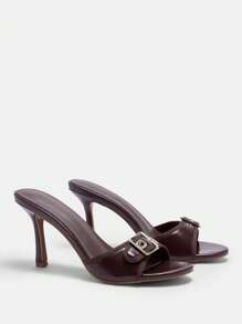 CUCCOO BIZCHIC Kvinnors mode mångsidiga sandaler med hög klack nyår semester - Brun - Visa 9