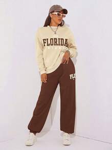 INAWLY Ficka Brev Enkel Tvådelad Outfit - Multifärgad - Visa 3